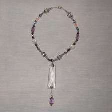 Child Pendant Necklace Flower Girl Wedding Beads Charm