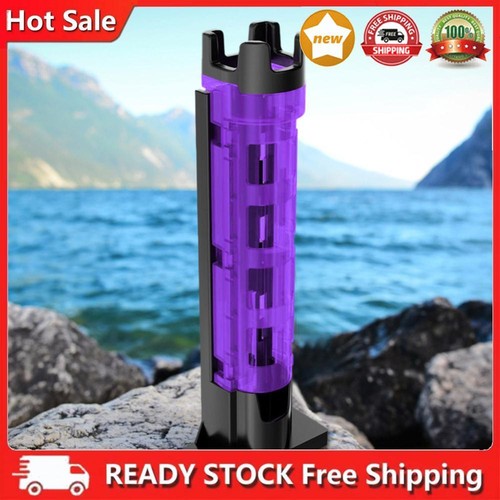 Fishing Box Barrel Holder Adjustable Fishing Pole Tube Stand for Angler