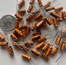 Sprague 22uf, 25v, radial, electrolytic capacitors, Lot of 50