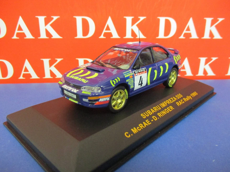 Die cast 1/43 Modellino Auto Subaru Impreza RAC Rally 1995 C. McRae - Immagine 2 di 4