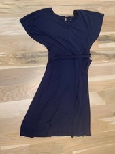 ann taylor madi dress 6 navy 