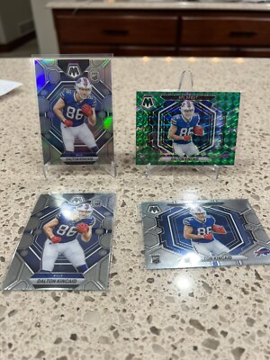 2023 MOSAIC DALTON KINCAID ROOKIE SILVER HOLO TRUE RC SP BILLS GREEN 4 Card Lot