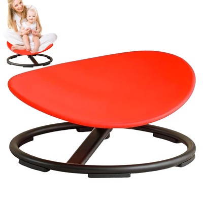Autistic Kids Sensory Toys Chair,SpinningChair,Sit And Spin Swivel Chair Red
