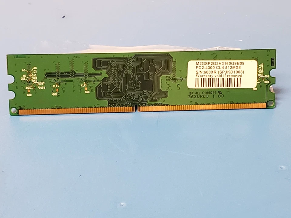 SimpleTech M2GSP2G3H3160G9B09 4G DDR2-533 PC2-4300 512Mx8 CL4 Memory - Image 2 of 2