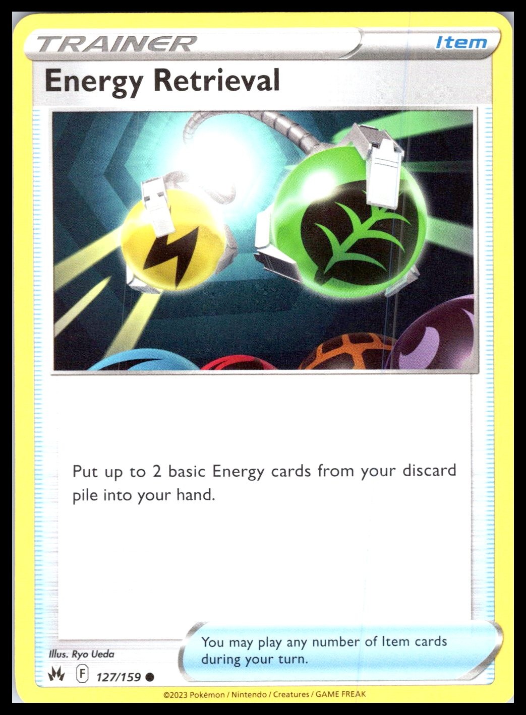 ENERGY RETRIEVAL - Pokemon - Ryo Ueda 127/159 CRZ Crown Zenith - NM/M