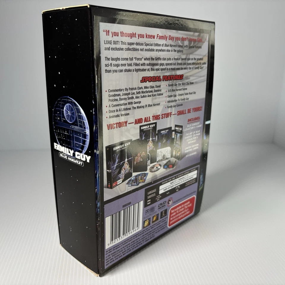Family Guy Blue Harvest DVD Box Set Star Wars Parody + Large T-Shirt (Sealed) - image 2 of 4