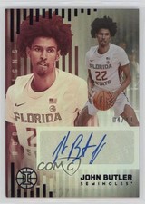 2022-23 Panini Chronicles Draft Picks Purple 4/49 John Butler #RS-JBU Auto y8h