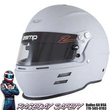 Zamp RZ-61S Racing Helmet Matte Gray Snell SA2025 Size X-Large