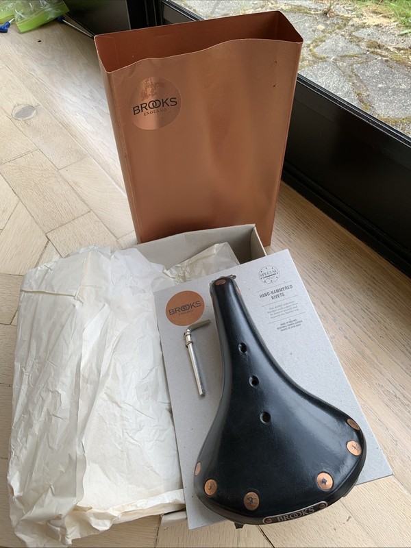 Brooks B17 Champion Special Titanium Rails with Copper Rivets