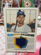 2026 Topps Heritage GEORGE SPRINGER Clubhouse Collection RELIC Blue Jays
