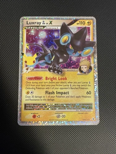 Luxray GL LV.X - 109/111 - Pokemon Celebrations Classic Collection Rare Card NM