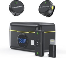 Microfono Lavalier Inalambrico Con Estuche Carga 36H Para Podcast Tiktok Youtub