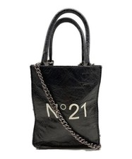 N°21 Borsa a tracolla mini catena nera