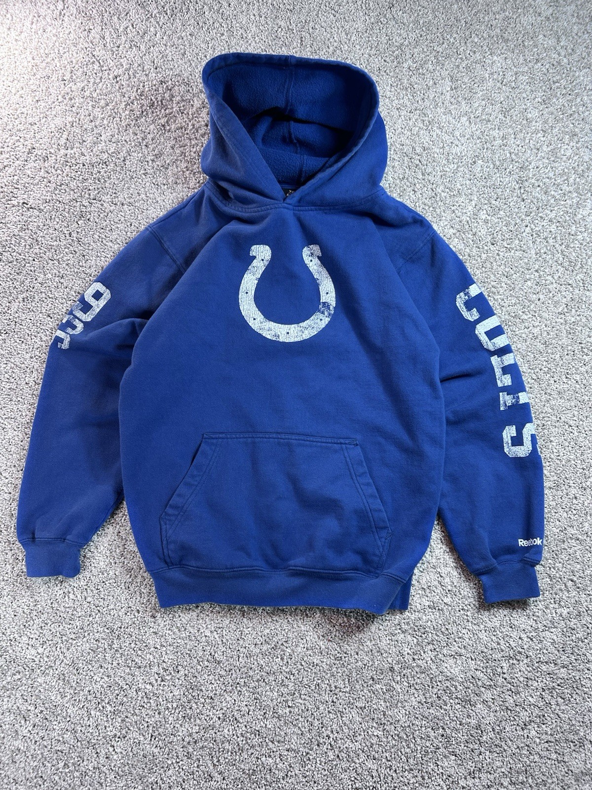 Indianapolis Colts Reebok NFL Youth Large Blue Hooded Sweatshirt