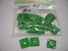 Woody's Green Aluminum Backer Support Plate for 7mm Snowmobile Studs Qty 24 NEW