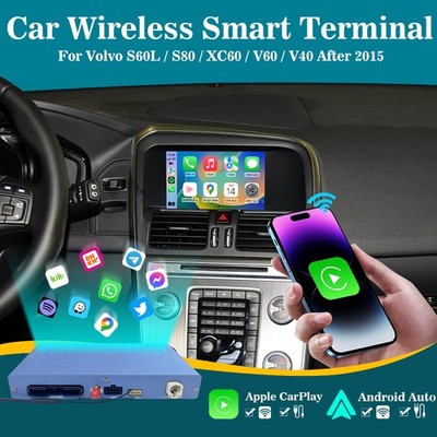 Wireless Carplay Module for Volvo 2015-2019 S60 V40 S80 XC60 XC70 Android Auto