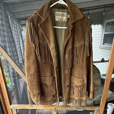 VTG 60s-70s Rancher by Schott Bros Brown Suede Jacket, Regular Size 12