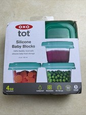 OXO TOT SILICONE BABY BLOCKS STORAGE CONTAINE...