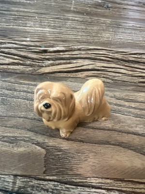 Vintage Hagen Renaker Miniature Lhasa Apso Dog ceramic figurine Trinket
