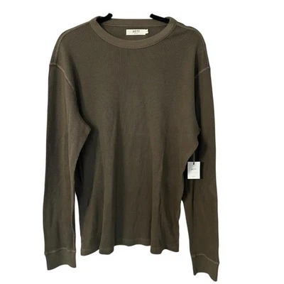 Ae77 Men’s Premium Utility Thermal Long Sleeve Shirt in Olive Moss Sz S NWT - Image 1 of 4