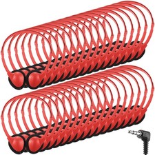 30 Pack Red Kids Headphones, Bulk, School, Classroom, Wired, 3.5 mm Jack, Set