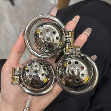 Stainless Steel Chastity Cage Bondage Chastity Belt Stretcher Tube Cage for Men