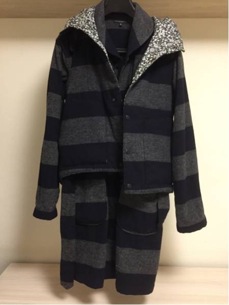 Engineered Garments Primaloft Border Wool Down Ve… - image 2