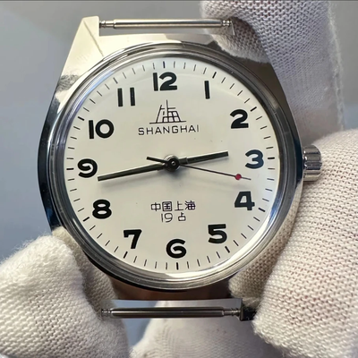 36mm Shanghai Watch Retro 7120 Manual Mechanical Movement