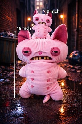 Fuggler Alley Cats Limited Edition Funny Ugly Monster Plush Toy-  RARE BUNDLE