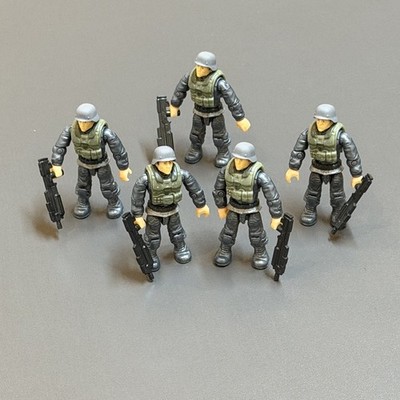Lot 5 Custom Mega Bloks Consturx Call Of Duty COD Soldier Building Figure #A5R