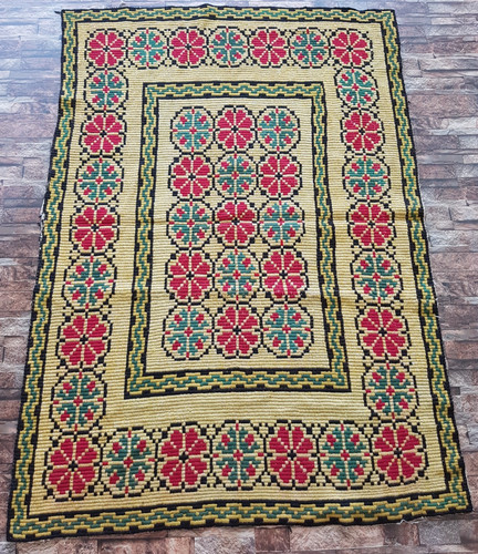 Vintage Handmade Traditional Beautiful floral Kilim Floor Rug Carpet 168x117 cm