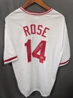 Pete Rose Signed Cincinnati Reds Baseball Jersey AUTO Fiterman Size XL