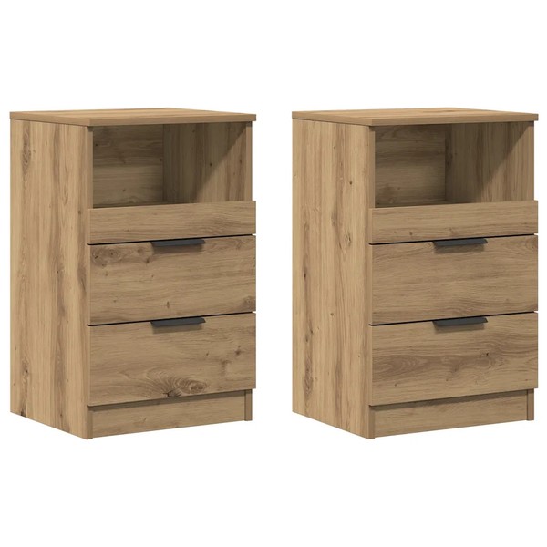 Nachttisch-Set 2 StüCk Artisan Eiche 40X36X65 Cm Holzwerkstoff-image