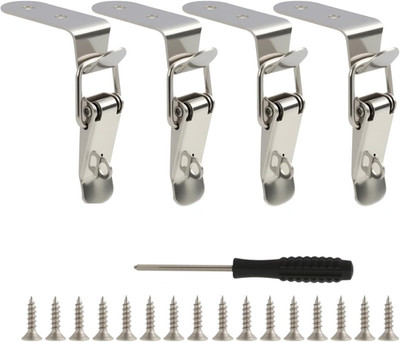 4PCS Spannverschluss Edelstahl, 90-Grad Kistenverschluss, Kistenverschluss Edels