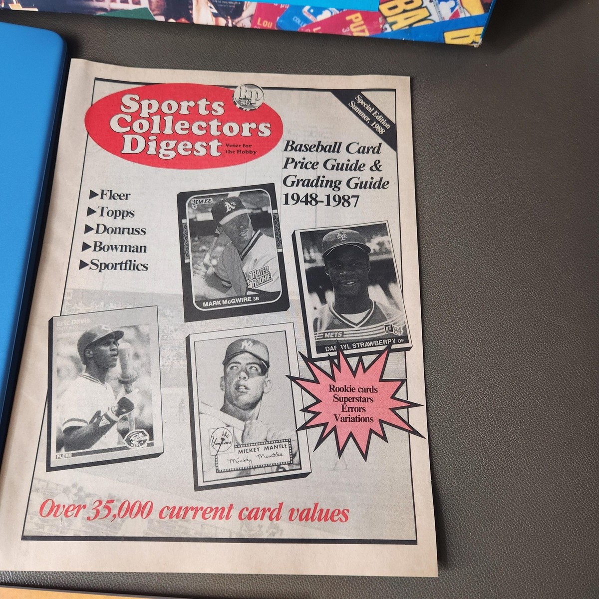 Vintage Baseball Card Collecting Kit Album Binder MLB Baseball