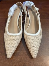 Women's Milan Raffia Slingback Heels - A New Day 8.5 new without box