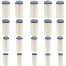 Keromtein 20pcs Slip On Pool Cue Tips, 4 Sizes Pool Queue Stick Tips Replacem...