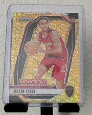 2024-25 Panini Prizm Monopoly Jaylon Tyson Millionaire Gold Shimmer Prizm /500
