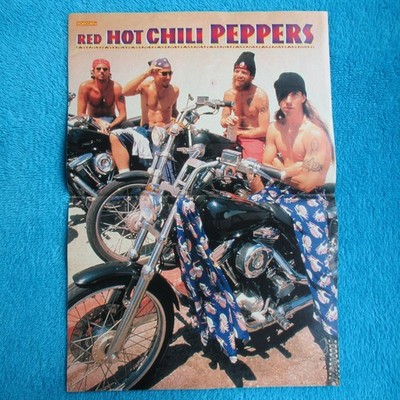 RED HOT CHILI PEPPERS POSTER POPCORN 2 Seiten Jon Bon Jovi Cindy Crawford