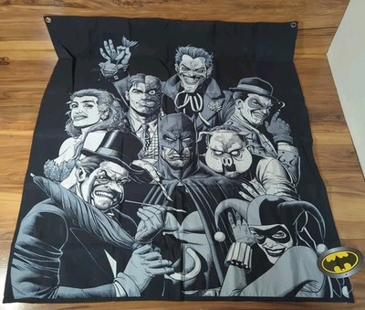 WORLD'S FINEST DC BATMAN & VILLAINS TAPESTRY  NIP