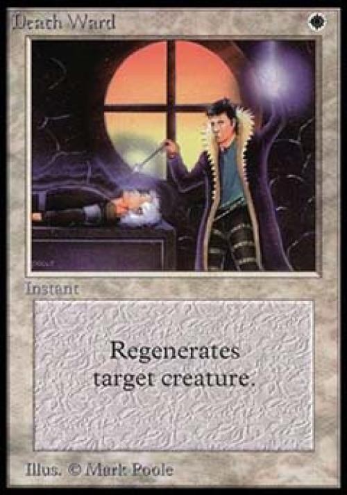 Death Ward - Medium Play MTG Beta