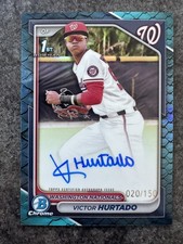 2024 Bowman Chrome - Prospect Autographs Victor Hurtado #CPA-VH Blue...