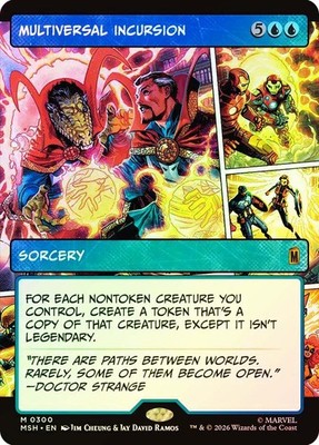 MTG FOIL Multiversal Incursion Showcase  Borderless - Marvel Super Heroes #300