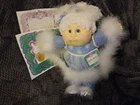 2002 Christmas Edition Cabbage Patch Soft Sculpture Baby "Neva Belle"