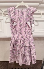 LoveShackFancy Decker Dress Blushing Pink Floral Girls 5/6 NWT