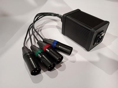 ESH AUDIO - CAT6 (EtherNET) to Quad XLR - Dropbox - Mogami 2931 - NEUTRIK
