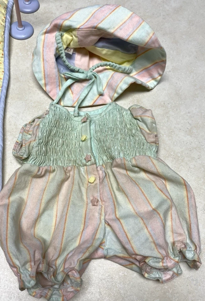 American Girl Doll Bitty Baby Beach Set & Sand Toys Umbrella w/ Stand Outfit Lot - Image 4 of 4