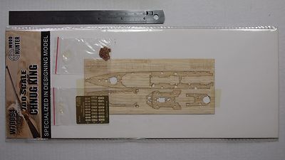 Hunter 1/700 CHUNG KING wooden deck  for Flyhawk FH1111 (W70094)