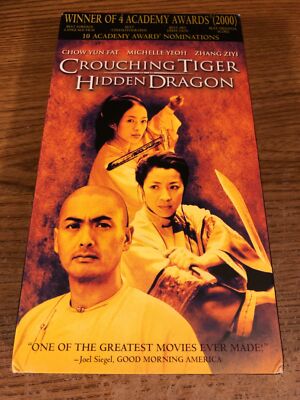 Crouching Tiger Hidden Tiger VHS Tape Movie Used Michelle Khan, Yun-Fat Chow