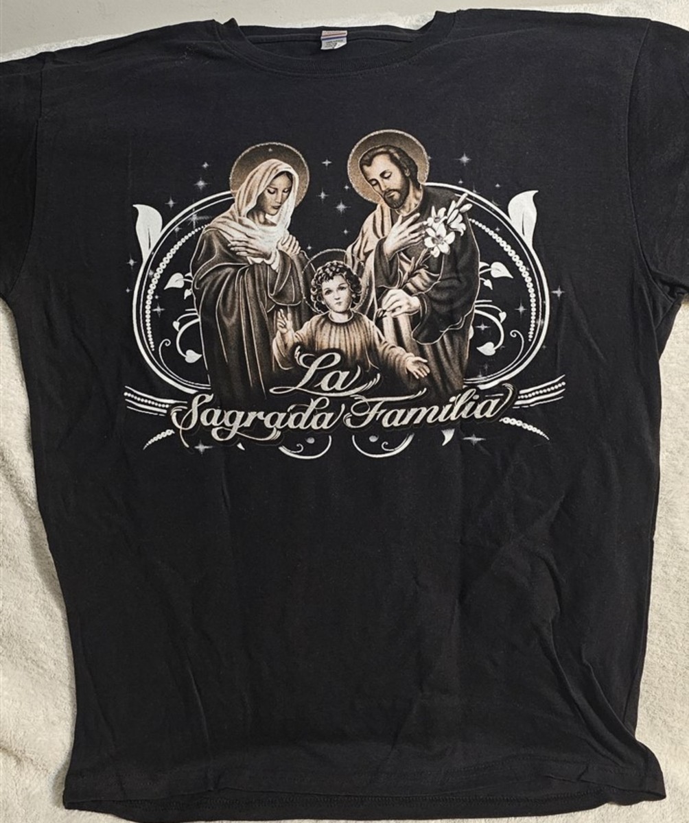 JESUS VIRGIN MARY SAINT JOSEPH HOLY FAMILY LA SAGRADA FAMILIA ROSE